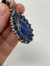 Load image into Gallery viewer, Lapis Lazuli Cluster Pendant by Native Running Bear Shop