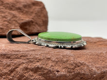 Load image into Gallery viewer, Two Inch Gaspeite Pendant By Navajo Donovan Skeet