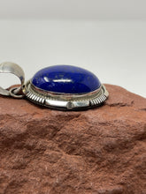 Load image into Gallery viewer, High Dome Lapis Lazuli Pendant by Navajo Alfred Martinez