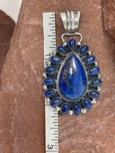 Load image into Gallery viewer, Lapis Lazuli Cluster Pendant by Native Running Bear Shop
