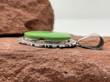 Load image into Gallery viewer, Two Inch Gaspeite Pendant By Navajo Donovan Skeet