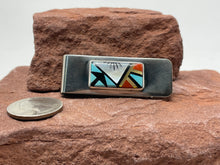 Load image into Gallery viewer, Zuni Inlay Money Clip by Charles and Marlene Booqua