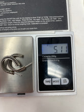 Load image into Gallery viewer, 3/4inch Sterling Silver Post Earring Hoops signed ‘T’ for Tahe