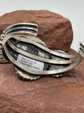 Load image into Gallery viewer, Purple Spiny Oyster Cluster 6.5in Cuff by Navajo Dean Brown