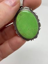 Load image into Gallery viewer, Two Inch Gaspeite Pendant By Navajo Donovan Skeet