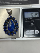 Load image into Gallery viewer, Lapis Lazuli Cluster Pendant by Native Running Bear Shop