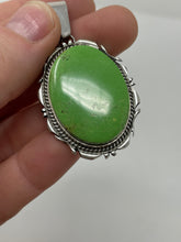 Load image into Gallery viewer, Two Inch Gaspeite Pendant By Navajo Donovan Skeet