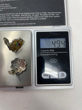 Load image into Gallery viewer, Zuni Sunface Abalone Clip-on Earrings Signed