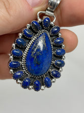 Load image into Gallery viewer, Lapis Lazuli Cluster Pendant by Native Running Bear Shop
