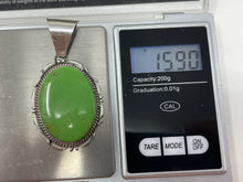Load image into Gallery viewer, Two Inch Gaspeite Pendant By Navajo Donovan Skeet