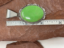 Load image into Gallery viewer, Two Inch Gaspeite Pendant By Navajo Donovan Skeet