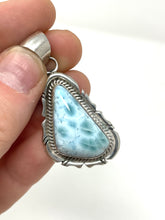 Load image into Gallery viewer, Larimar Pendant by Navajo Eloise Kee