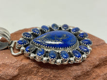 Load image into Gallery viewer, Lapis Lazuli Cluster Pendant by Native Running Bear Shop