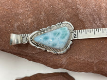 Load image into Gallery viewer, Larimar Pendant by Navajo Eloise Kee