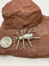 Load image into Gallery viewer, Sterling Silver Spider Pin Handmade by Navajo Esther Spencer