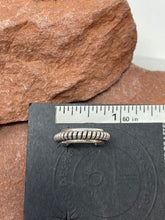 Load image into Gallery viewer, 3/4inch Sterling Silver Post Earring Hoops signed ‘T’ for Tahe