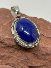 Load image into Gallery viewer, High Dome Lapis Lazuli Pendant by Navajo Alfred Martinez