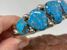 Load image into Gallery viewer, 5 Stone Turquoise Bracelet by Nakai Trading