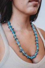 Load image into Gallery viewer, 24in Turquoise Beaded Necklace made by High Desert Turquoise