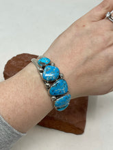 Load image into Gallery viewer, 5 Stone Turquoise Bracelet by Nakai Trading
