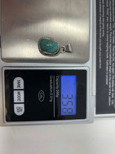 Load image into Gallery viewer, Spiderweb Blue Sonoran Turquoise Pendant by Kewa Artist Isaiah Chavez