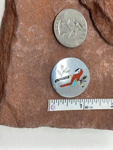 Load image into Gallery viewer, Zuni Inlay Macaw PINdant handmade by Sanford Edaakie