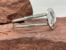Load image into Gallery viewer, Coral Parrot Overlay Inlay Bracelet by Zuni Sanford Edaakie