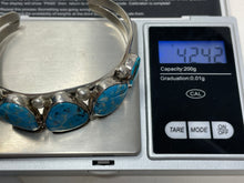 Load image into Gallery viewer, 5 Stone Turquoise Bracelet by Nakai Trading
