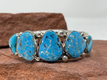 Load image into Gallery viewer, 5 Stone Turquoise Bracelet by Nakai Trading