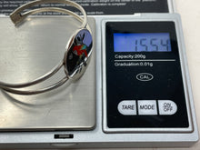 Load image into Gallery viewer, Coral Parrot Overlay Inlay Bracelet by Zuni Sanford Edaakie