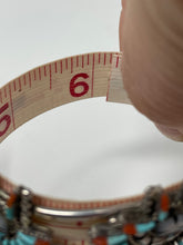 Load image into Gallery viewer, Turquoise and Coral Zuni Needlepoint 4 Piece Jewelry Set by Edmund Cooeyate