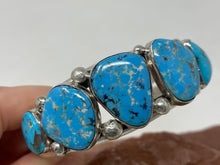Load image into Gallery viewer, 5 Stone Turquoise Bracelet by Nakai Trading