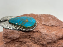 Load image into Gallery viewer, 2 Inch Turquoise Pendant by Navajo Augustine Largo