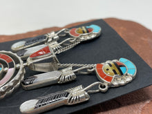 Load image into Gallery viewer, Zuni Don Dewa Pendant &amp; Earrings Set
