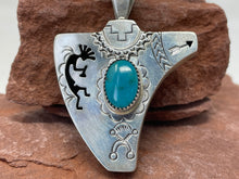 Load image into Gallery viewer, Shadowbox Pendant by Navajo Elvis Nelson