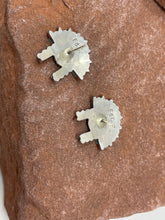 Load image into Gallery viewer, Turquoise and Coral Zuni Needlepoint 4 Piece Jewelry Set by Edmund Cooeyate