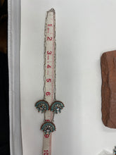 Load image into Gallery viewer, Turquoise and Coral Zuni Needlepoint 4 Piece Jewelry Set by Edmund Cooeyate