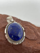 Load image into Gallery viewer, High Dome Lapis Lazuli Pendant by Navajo Alfred Martinez