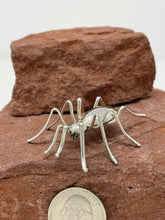 Load image into Gallery viewer, Sterling Silver Spider Pin Handmade by Navajo Esther Spencer