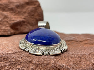 Large Lapis Lazuli Pendant by Navajo Robert Shakey