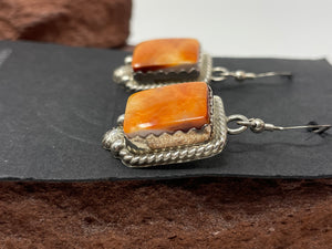 Spiny Oyster Earrings by Navajo Renell Perry