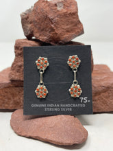 Load image into Gallery viewer, Petite Point Coral Post Earrings by Zuni Delores Peina