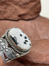 Load image into Gallery viewer, White Buffalo 6.5 Inch Bracelet by Navajo Mary Ann Spencer
