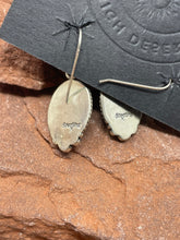 Load image into Gallery viewer, Lab-made Amber Hook Earrings by Navajo Eloise Kee