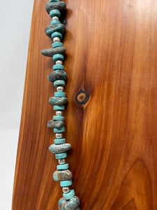 24in Turquoise Beaded Necklace made by High Desert Turquoise