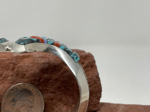 Inlay Tadpole Bracelet by Navajo Larry Castillo