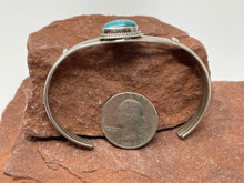 Load image into Gallery viewer, Apache Blue Turquoise Bracelet by Navajo Lester Jackson