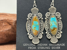 Load image into Gallery viewer, Turquoise Earrings by Navajo Michael &amp; Rosita Calladitto