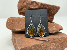 Load image into Gallery viewer, Lab-made Amber Hook Earrings by Eloise Kee