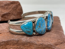 Load image into Gallery viewer, 5 Stone Turquoise Bracelet by Nakai Trading